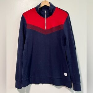Frank And Oak Men’s Half-Zip Sweatshirt - Size M